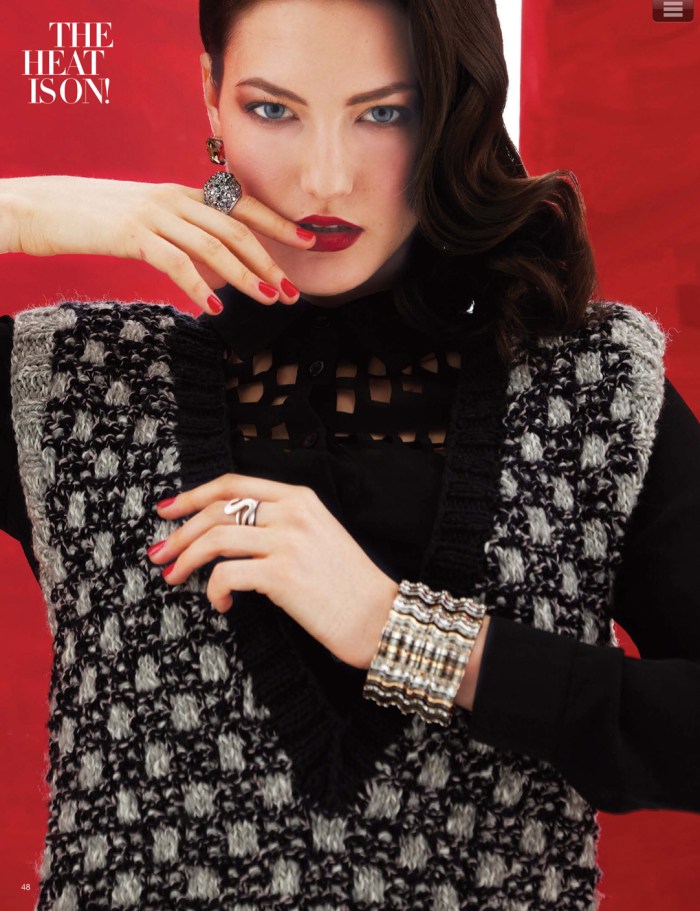 Ultra-deep V-neck vest by Melissa Leapman