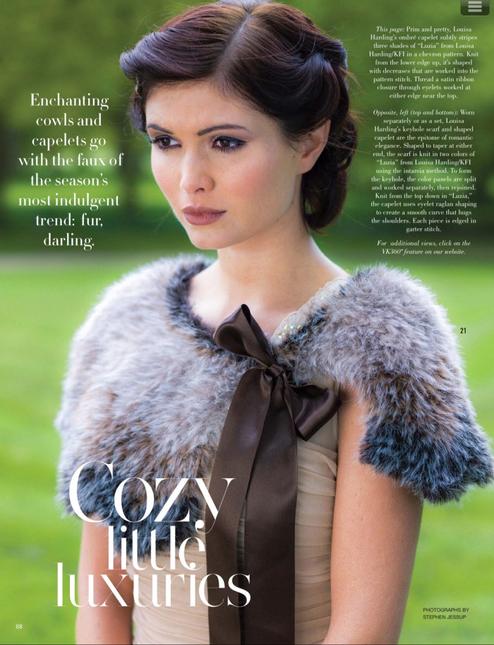 Ombré caplet by Louisa Harding