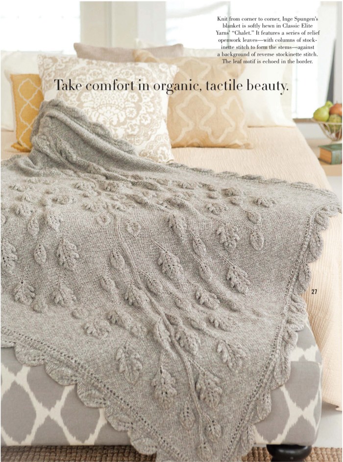 Leaf blanket by Inge Spungen