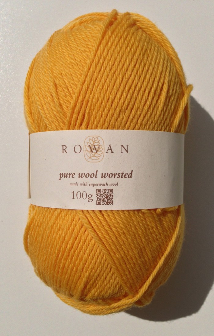 Rowan Pure Wool Worsted - Buttercup 132