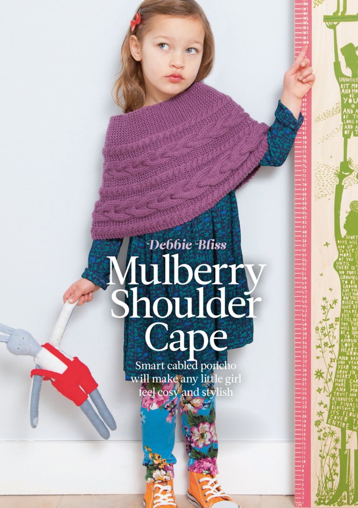 Debbie Bliss - Mulberry Shoulder Cape