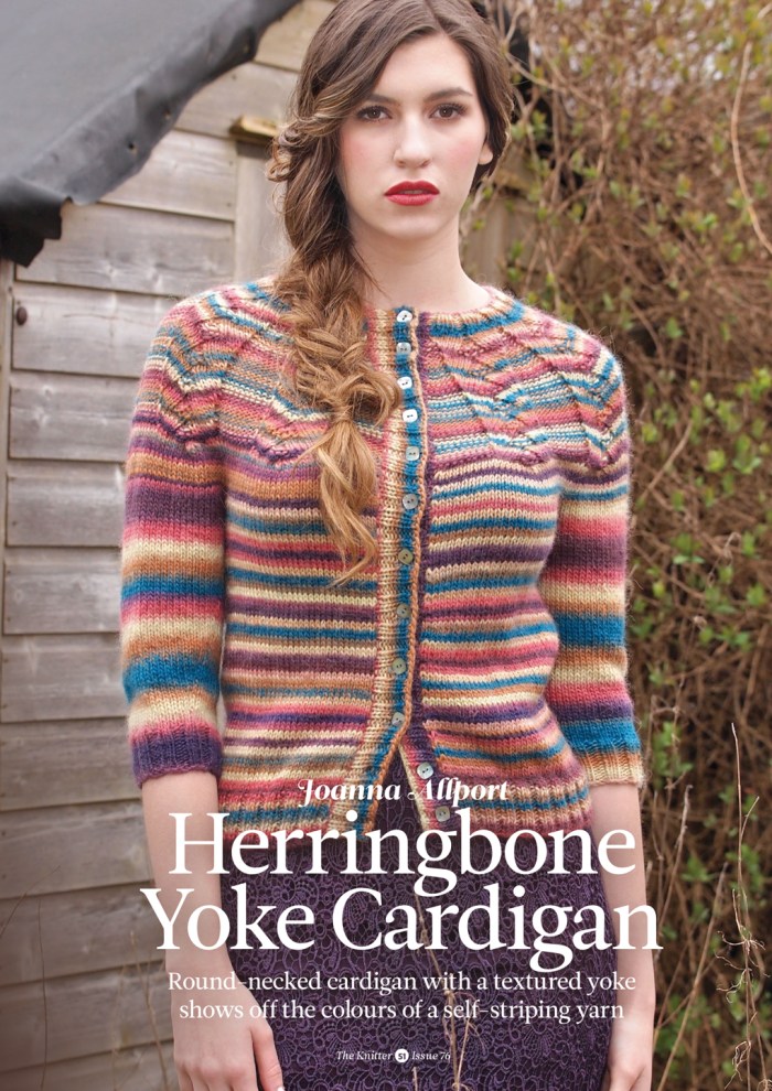 Joanna Allport - Herringbone Yoke Cardigan