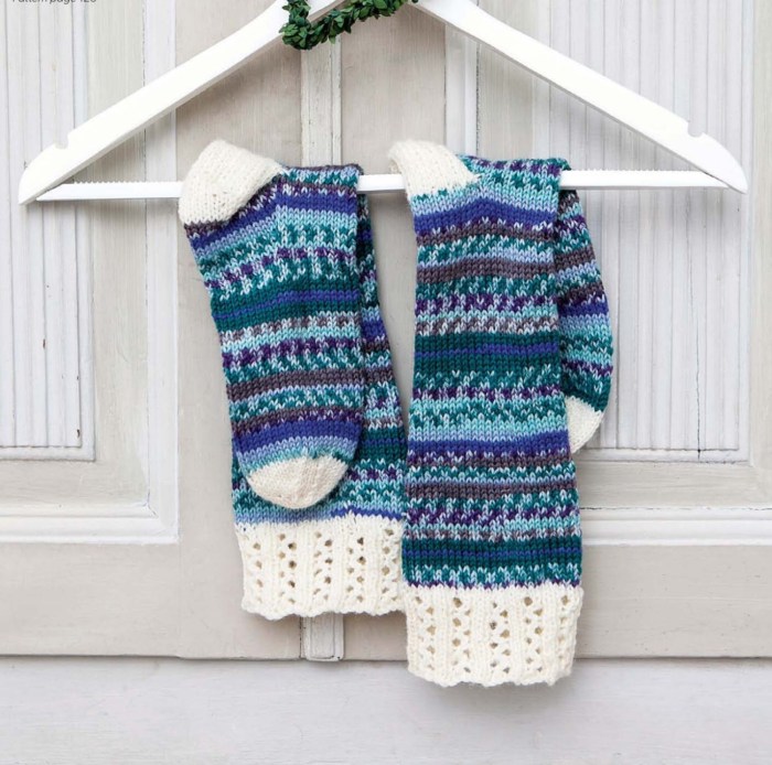 Nordic Long Socks by Sarah Hazell