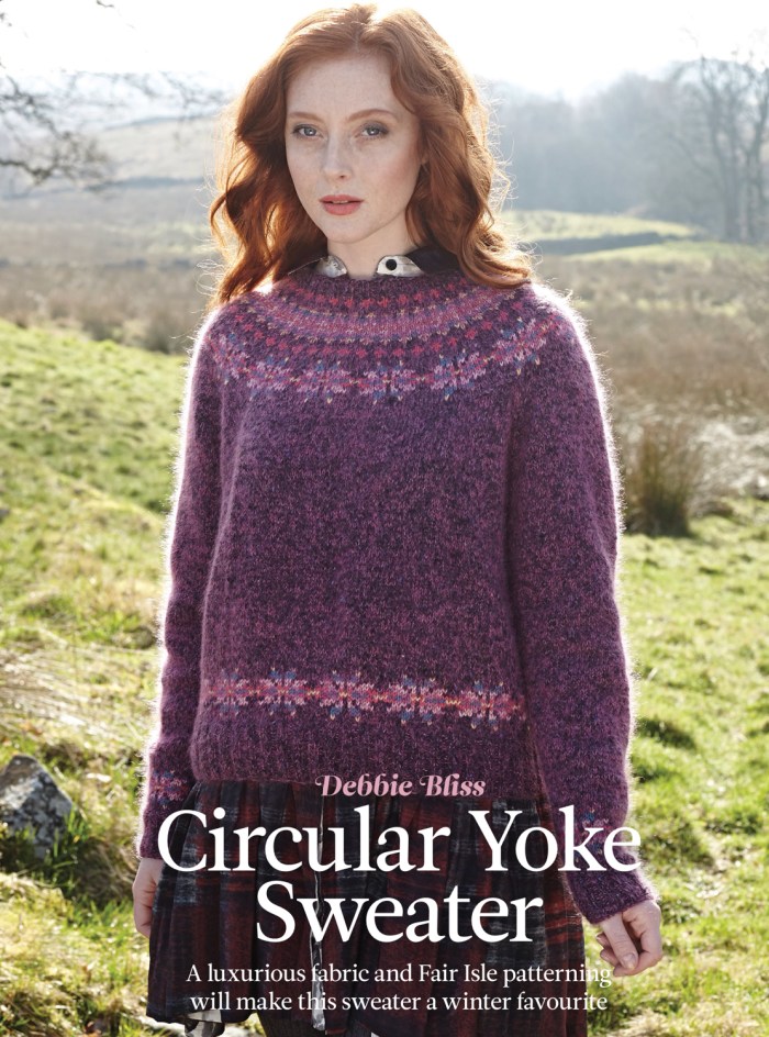 Circular Yoke Sweater by Debbie Bliss