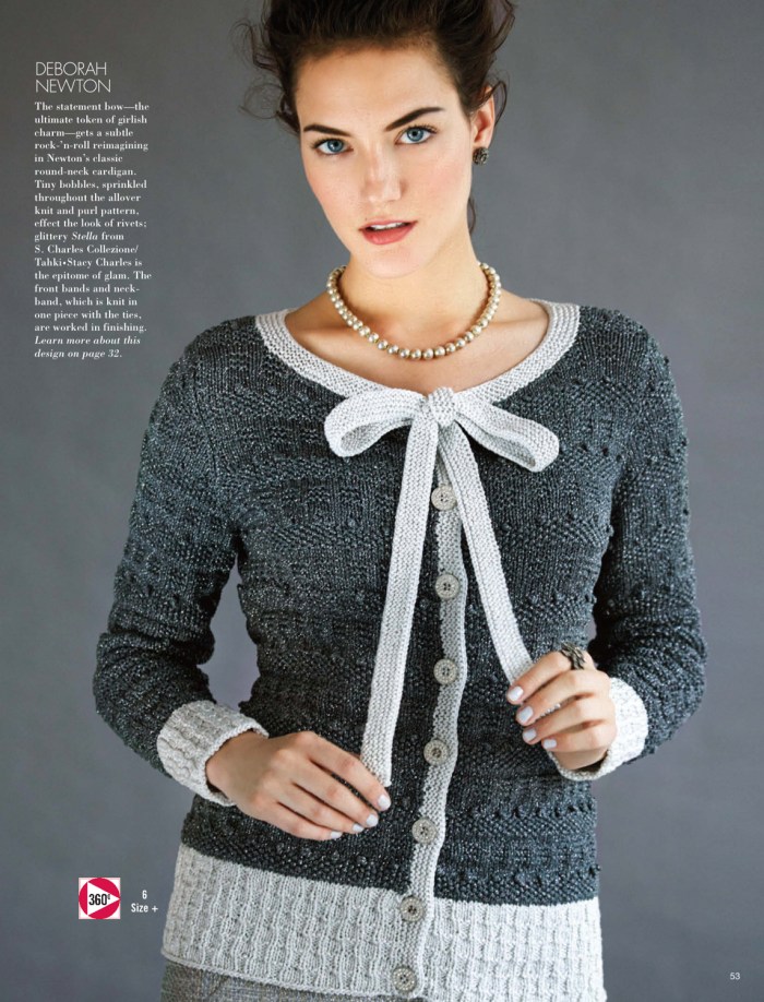 Deborah Newton - Bow Cardi