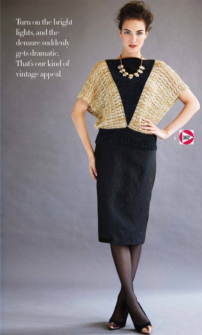 Jill Wright - Lacy Batwing Pullover