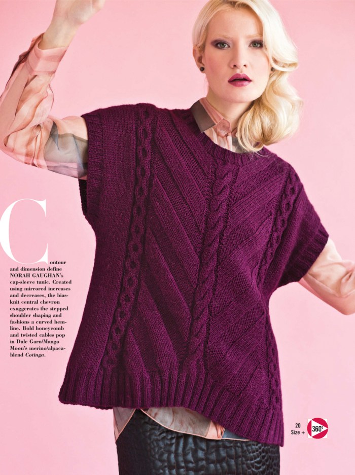 Norah Gaughan - Cable and Chevron Top