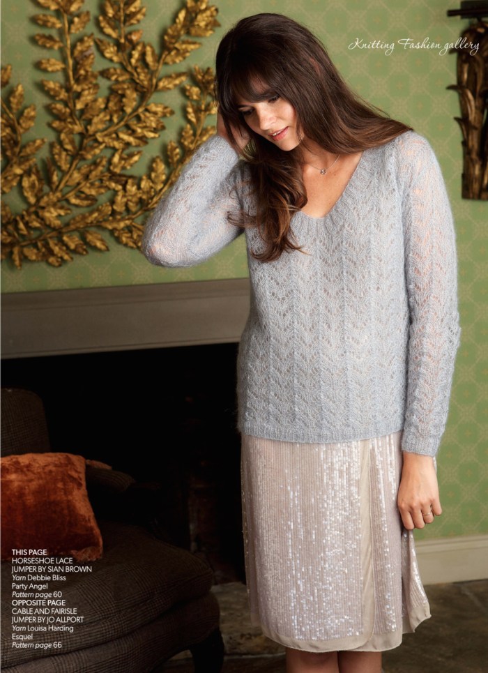 Horseshoe Lace Jumper by Sian Brown
