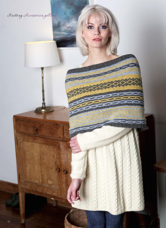 Fairisle Shawlette by Sarah Hazell