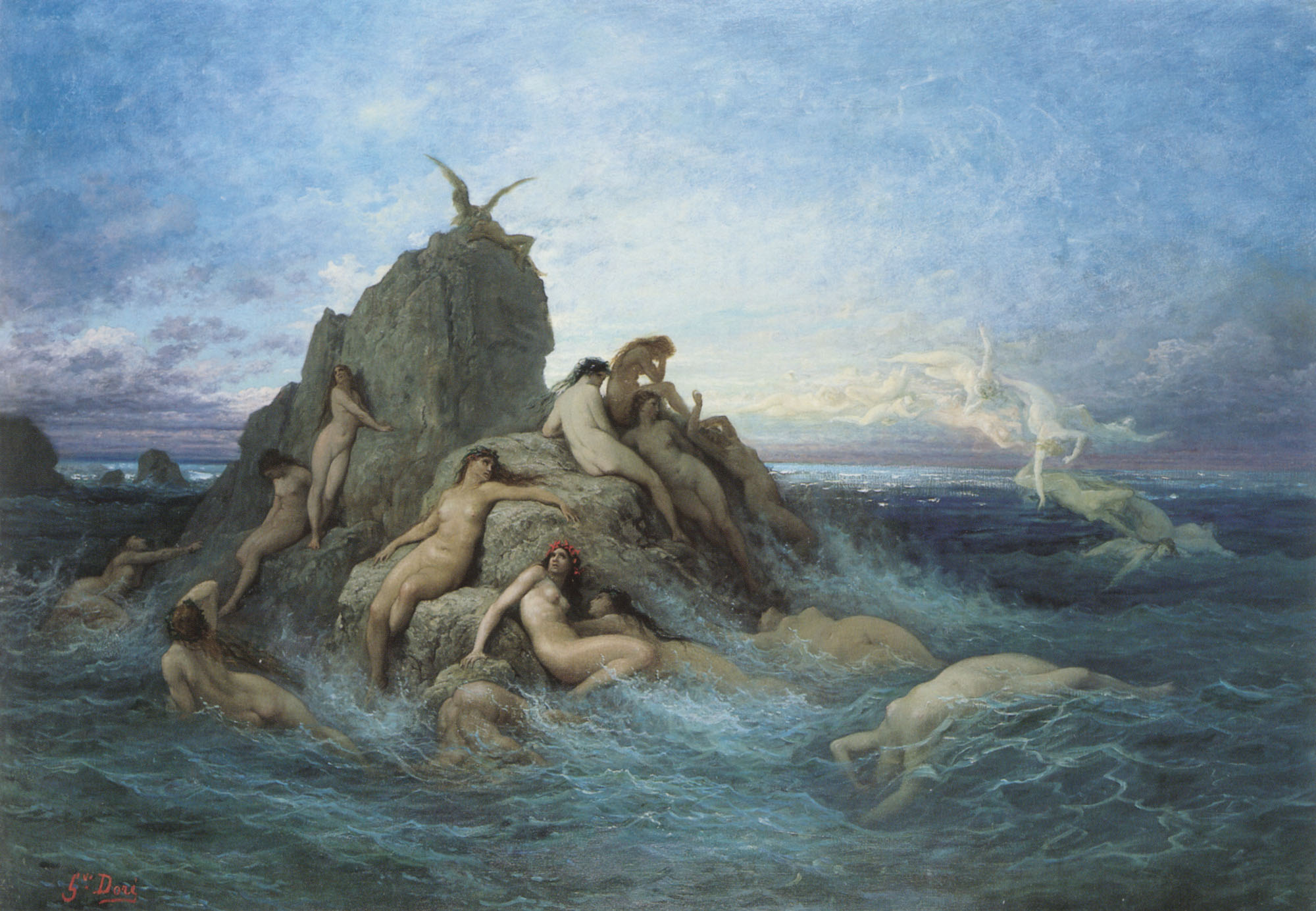 Gustave Doré [Public domain], Oceanides