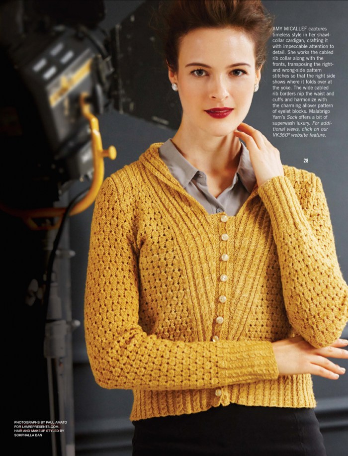 Shawl-Collar Cardigan by Amy Micallef