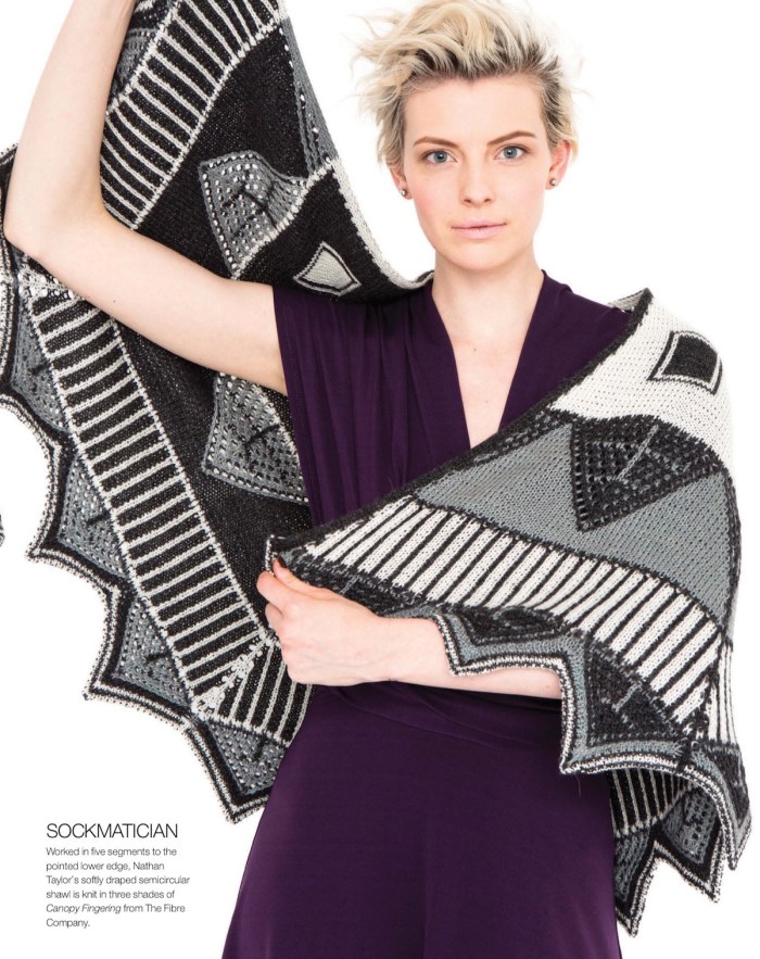 Semicircular Double-Knit Shawl by Nathan Taylor