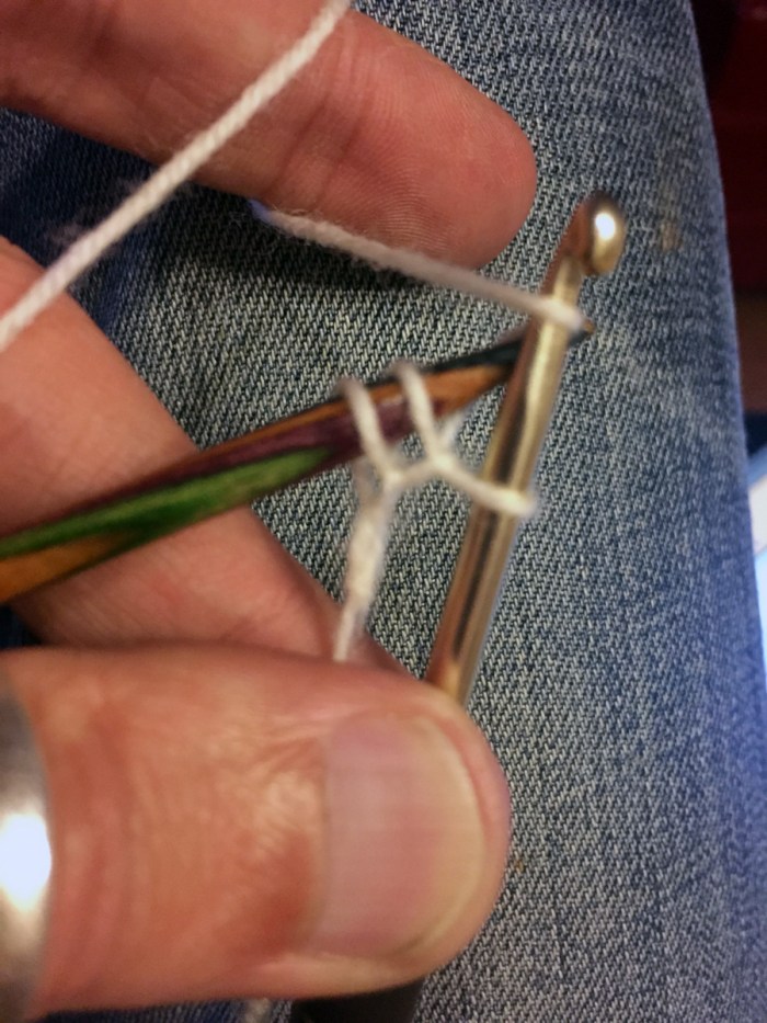 Provisional Cast-On First Step