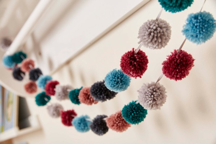 Pom Pom bunting by Jem Weston © 2016 Quail Publishing Photography: Jesse Wild Pom Pom bunting by Jem Weston © 2016 Quail Publishing Photography: Jesse Wild